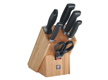 Набор ножей 6пр+подставка Four Star