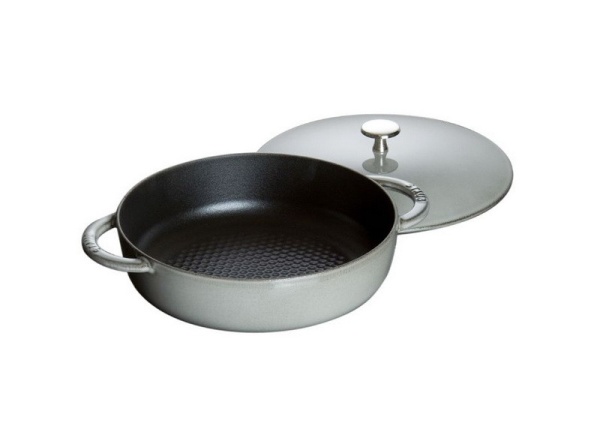 Сотейник соты 24см. 2,4л. серый