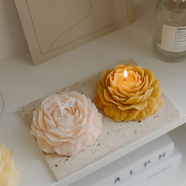 Свеча ароматическая 4*6,5 см пион розовый