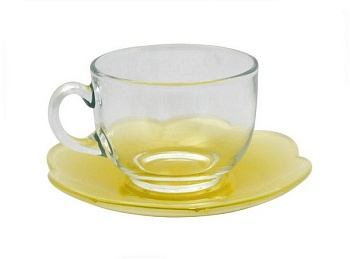 Набор чашек 220мл. 6шт Flore Yellow