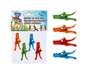 Зажимы 4шт Злая собака