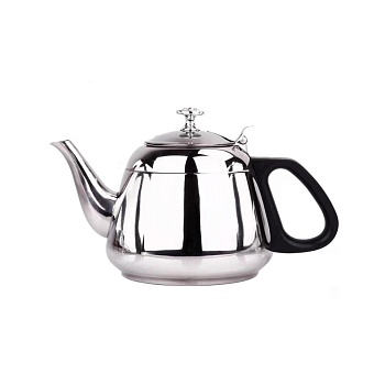 Чайник заварочный стальной 1,2л. круглый с ситечком