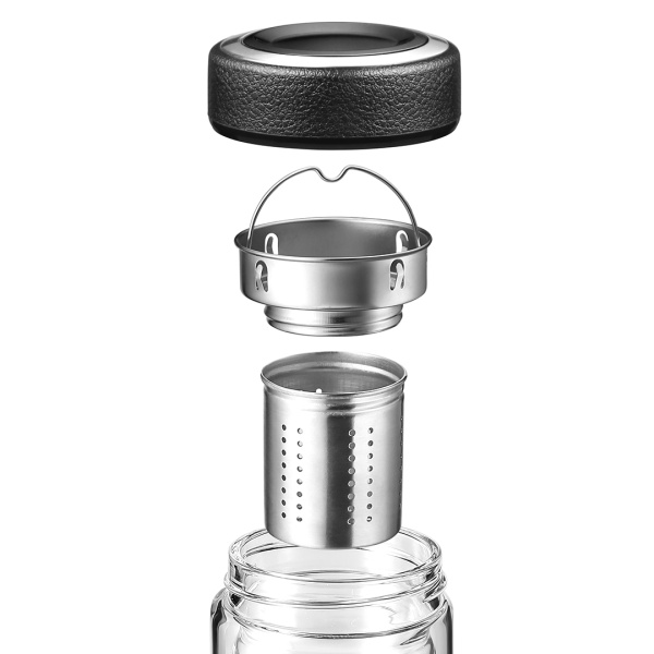 Термокружка 0,4л стекло с датчиком