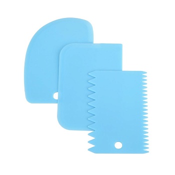 Скребок 3 предмета пластик, 11*7,5см.