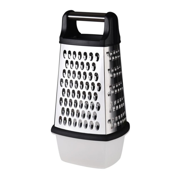 Терка 4 стороны 23*14*11 см пластиковая ручка+ контейнер