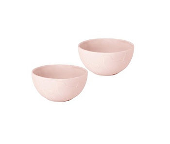 Салатник 14см. 2шт розовый Птицы