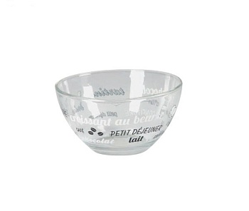 Салатник стекло, 800мл. черный Cafe Creme