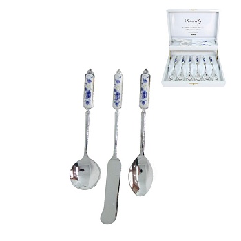 Набор для торта 8 предметов серебро SUFLE M