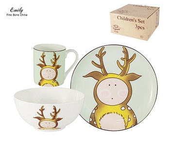 Набор детский  3 предмета Олененок