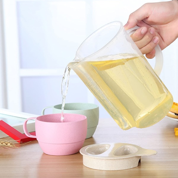 Набор 5 предметов кувшин 1,6 л + чашки пшеничная солома