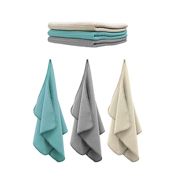 Полотенце кухонное микрофибра 3шт 40*60см. разноцветные