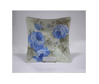 Салатник 27*27см. Blue Flowers
