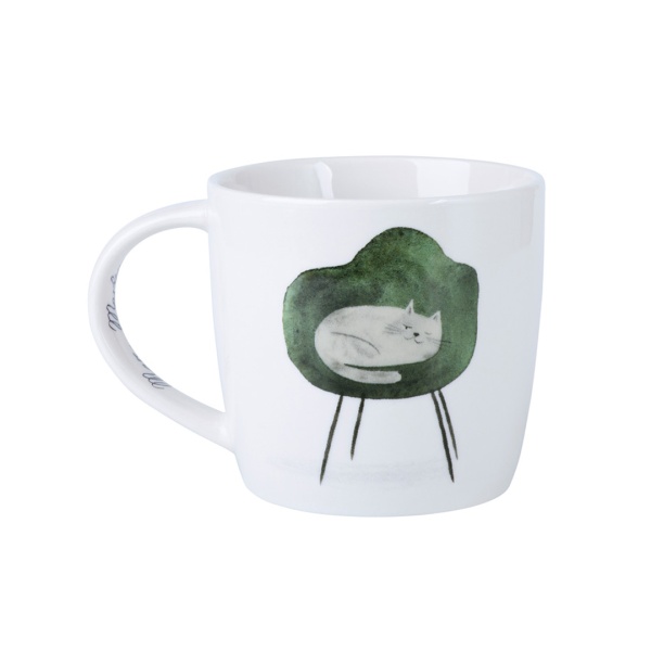 Кружка 400мл. Кот в кресле