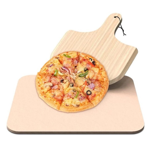 Форма для пиццы каменная 38*30*1 см + лопатка 39*29 см