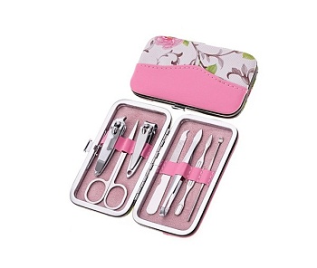 Набор маникюрный розовый 7 предметов