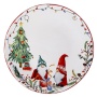 Тарелка 28 см керамическая Гномики
