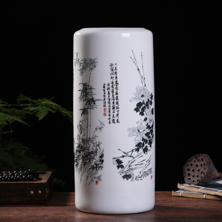 Ваза керамическая 34см,белая Сакура