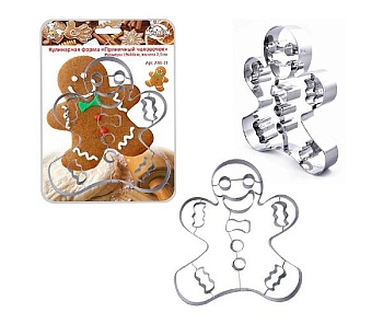 Форма 19*16см. Пряничный человечек