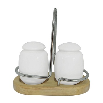 Набор для специй 2 предмета деревянная подставка, Hotel
