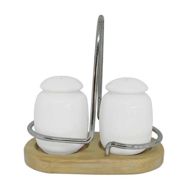 Набор для специй 2 предмета деревянная подставка, Hotel