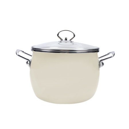 Набор кастрюль эмалир крем 5 предметов