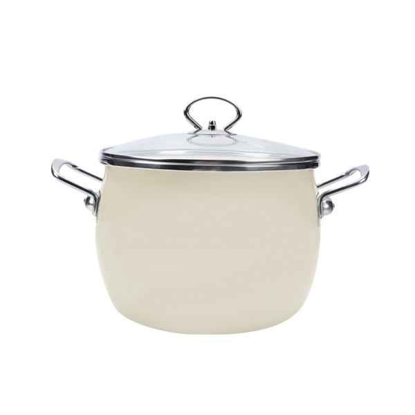 Набор кастрюль эмалир крем 5 предметов