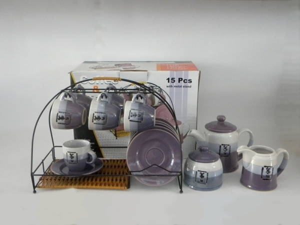 Сервиз кофейный 15 предметов 6 персон 120мл. Bird