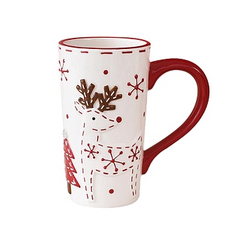 Кружка 550мл, 16см Снежинка