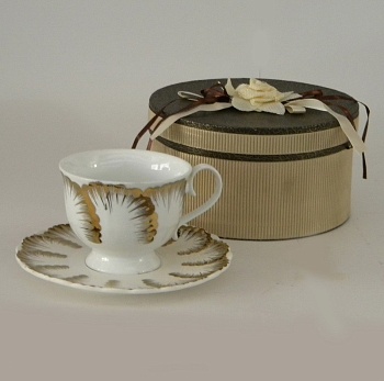Чайная пара 1персона Золото