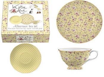 Чайная пара 1 персона 3 предмета Yellow Ditsy Floral Чайная пара 1 персона 3 предмета Yellow Ditsy Floral