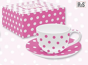 Чайная пара 180мл. Pois Pink