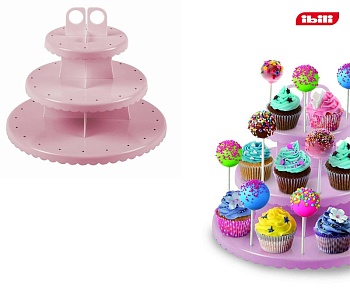 Стойка для кексов 24см. пластик,
