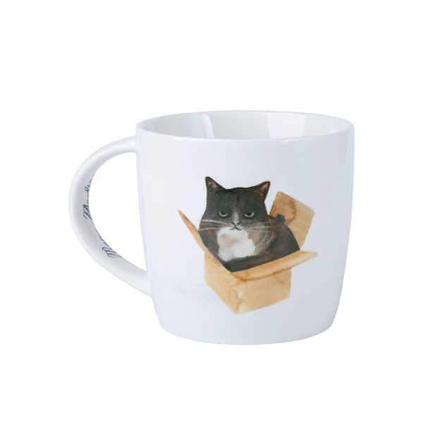 Кружка 400мл. Кот в коробке