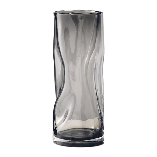 Ваза 29,5*11см, серая  Айсберг