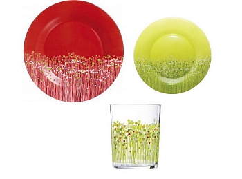 Сервиз столовый 18 предметов 6 персон Flowerfield