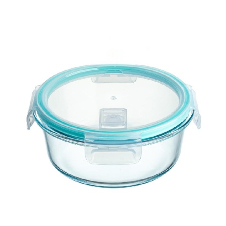 Контейнер стекло 620мл. 15см. круглый