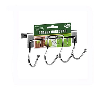 Планка 18см. 4 крючка