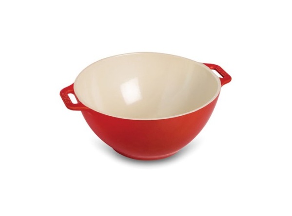 Салатник 25см. керамический, вишневый