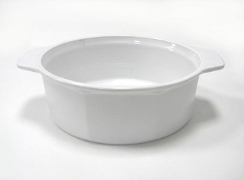 Кастрюля без крышки 1л белая d18см. Octime