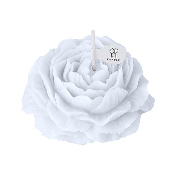 Свеча ароматическая 4*6,5 см пион белый
