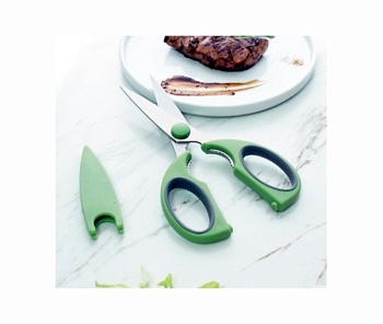 Ножницы кухонные с чехлом. 22*9,5см.