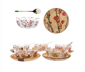 Набор креманок 15 предметов 5 персон Весна