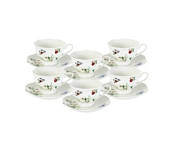 Набор чайный 12 предметов 0,175л. Ягодная поляна