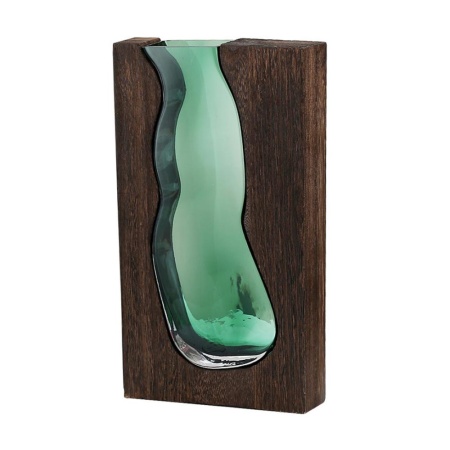 Ваза 24см, квадратная Дерево