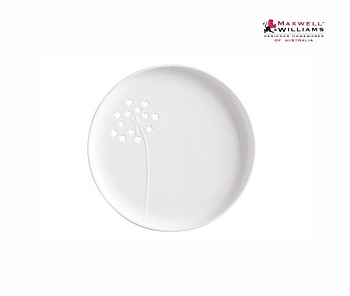 Тарелка 23см. круглая белая