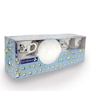 Набор чашек Alcove Black 220мл. 6шт.