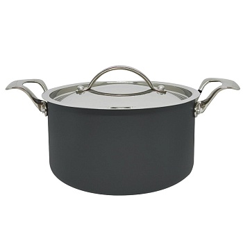 Кастрюля с крышкой антипригарная 20см. 2,9л. Violet