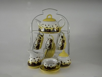 Сервиз чайный 15 предметов 6 персон 140мл Cofee