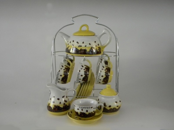 Сервиз чайный 15 предметов 6 персон 140мл Cofee