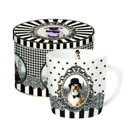 Кружка 350мл. Barocco Dogs в жестяной банке